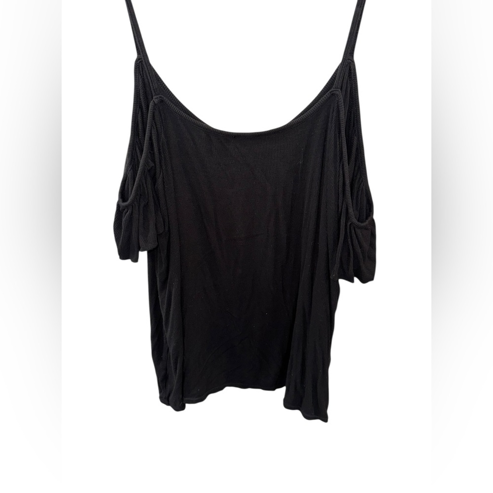 Bebe Black Top with Sparkling Logo - Picture 6 of 6